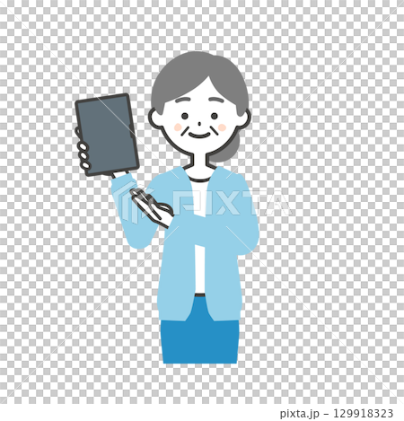 老年婦女插圖 129918323