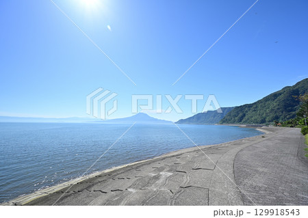 綺麗な重富海岸の景色 綺麗な重富海岸の景色 129918543