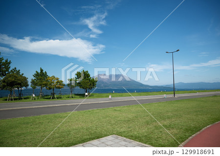 マリンポートかごしまのきれいな風景 129918691