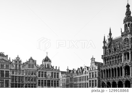 Guildhalls on the Grand-Place Grote Markt central square of Brussels, Belgium 129918868