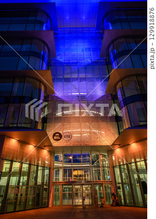 City of Brussels Brucity Administrative Centre at Rue des Halles in Brussels, Belgium 129918876