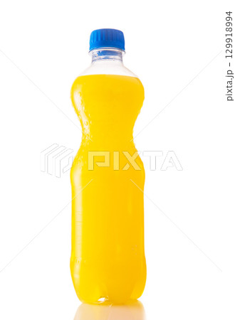 Bottle of orange juice Bottle of orange juice 129918994