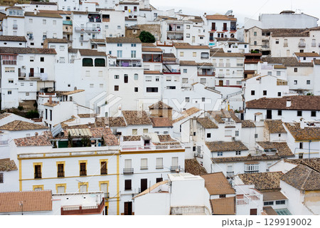 Village with white houses 129919002