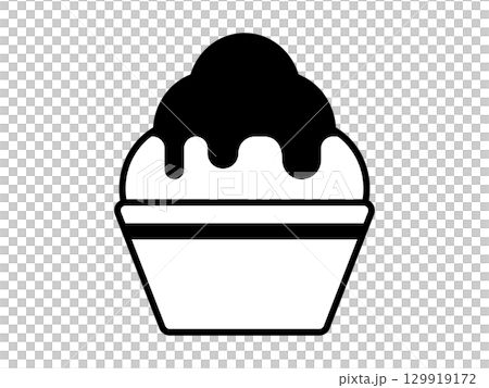 刨冰圖示單色 129919172