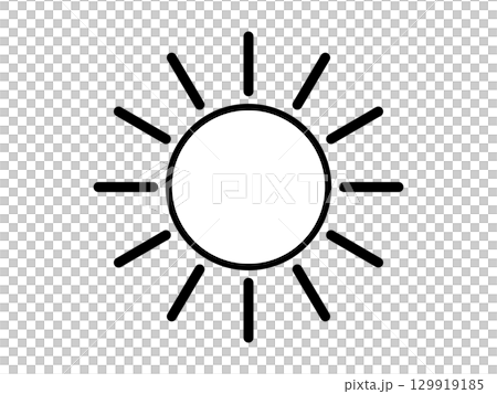 Sun icon monochrome 129919185