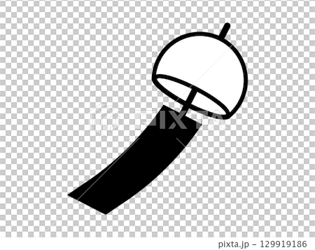 風鈴圖示單調 風鈴圖示單調 129919186