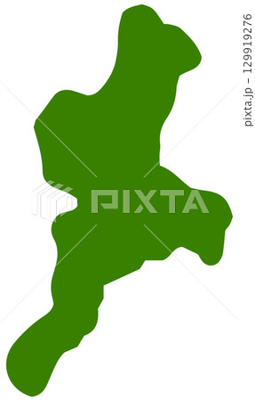 手描きのゆるい三重県の地図イラスト 129919276