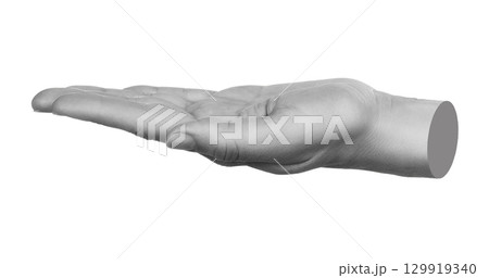 Hand gesture like a holding something isolated on transparent background. Contemporary art design Hand gesture like a holding something isolated on transparent background. Contemporary art design 129919340