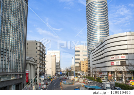 横浜・新横浜駅北口周辺の都市風景イメージ素材 オフィス街・交通・街並み 横浜・新横浜駅北口周辺の都市風景イメージ素材 オフィス街・交通・街並み 129919496