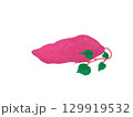 葉っぱ付きのさつまいも 129919532