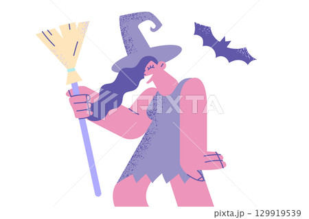 Halloween celebration, holiday and festival concept 129919539
