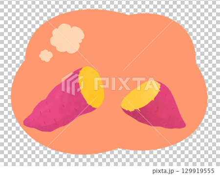 シンプルな焼き芋 129919555
