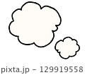 シンプルな煙のイラスト 129919558
