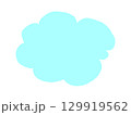 シンプルな雲のイラスト 129919562