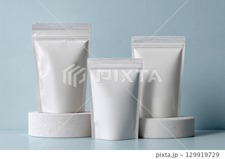 set of cosmetic pouch products 129919729