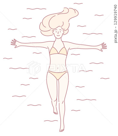 Enjoy a Carefree Summer Swim in a Bikini while savoring the beauty of nature and sunshine Enjoy a Carefree Summer Swim in a Bikini while savoring the beauty of nature and sunshine 129919740