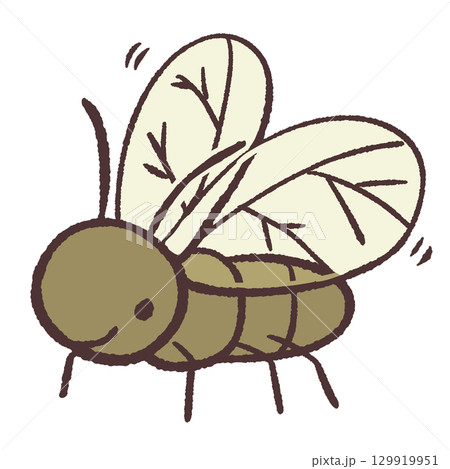 可愛い鈴虫のイラスト 129919951