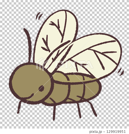 可愛い鈴虫のイラスト 129919951