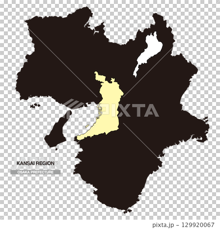 日本關西地區地圖大阪府無縣界 03 129920067