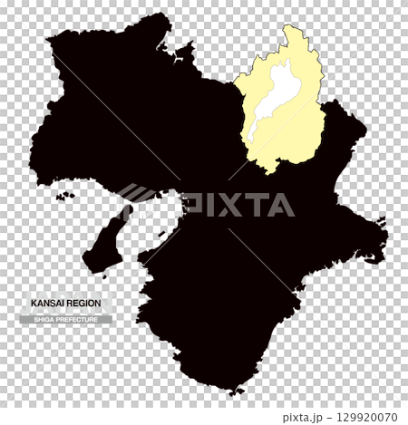 日本關西地區滋賀縣地圖無縣界 03 129920070