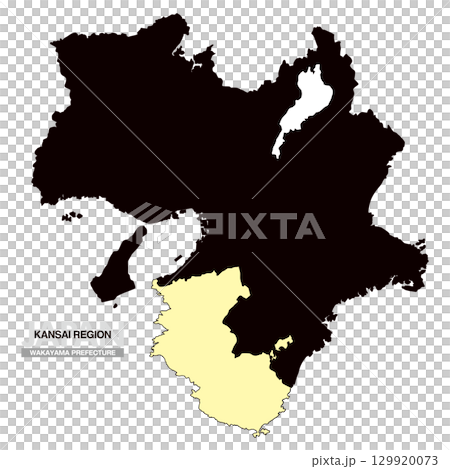 日本地圖關西地區和歌山縣無縣界 03 129920073