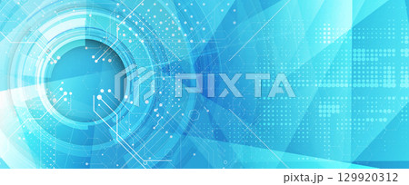 Abstract circuit technology and science concept background for business presentation 129920312