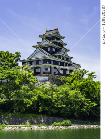 岡山城と旭川　岡山県岡山市 129920387