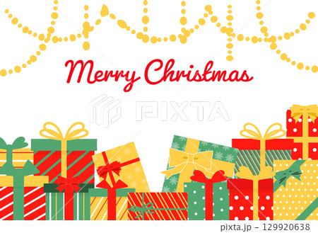 クリスマスのシンプルな背景　クリスマスカード 129920638