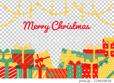 Simple Christmas background Christmas card 129920638