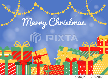 クリスマスのシンプルな背景 クリスマスカード クリスマスのシンプルな背景 クリスマスカード 129920639