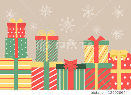 クリスマスのシンプルな背景 クリスマスカード クリスマスのシンプルな背景 クリスマスカード 129920644