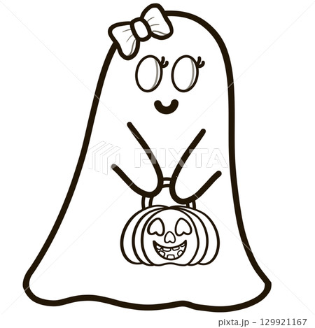 Halloween set with outlines of elements and characters. Group of object. Ghost, horror, celebration, witch, spider ,cemetery, skull, pumpkin, cauldron, for coloring pictures. Halloween set with outlines of elements and characters. Group of object. Ghost, horror, celebration, witch, spider ,cemetery, skull, pumpkin, cauldron, for coloring pictures. 129921167