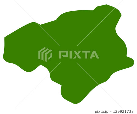 手描きのゆるい徳島県の地図イラスト 129921738