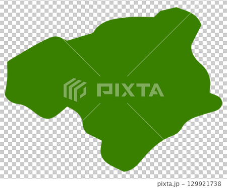 手描きのゆるい徳島県の地図イラスト 129921738