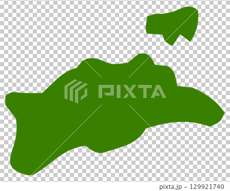香川縣的手繪隨意地圖插圖 香川縣的手繪隨意地圖插圖 129921740