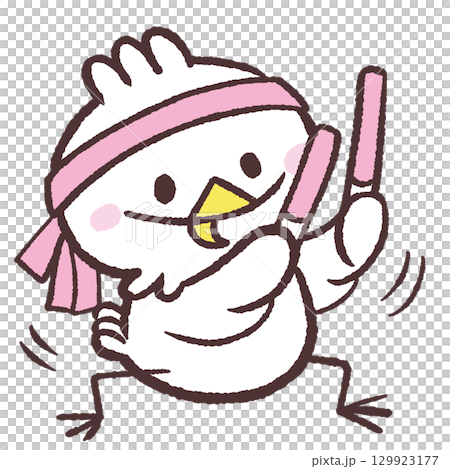 Pink Otagei White Bird 129923177