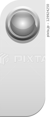 Elevated, curved white slab with inset orb, suggesting a modern design and minimalist aesthetic. Elevated, curved white slab with inset orb, suggesting a modern design and minimalist aesthetic. 129924250
