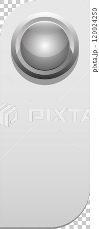 Elevated, curved white slab with inset orb, suggesting a modern design and minimalist aesthetic. Elevated, curved white slab with inset orb, suggesting a modern design and minimalist aesthetic. 129924250