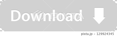 Download button with rounded corners on a gray background, featuring an arrow pointing down. 129924345