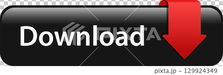 A glossy black download button with white text and a prominent downward-pointing red arrow. A glossy black download button with white text and a prominent downward-pointing red arrow. 129924349