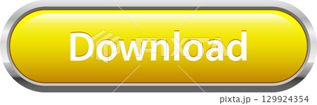 A yellow rectangular button with the word 'Download' written in white letters in the center. A yellow rectangular button with the word 'Download' written in white letters in the center. 129924354