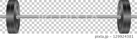 Weightlifting bar with disks for exercise, strength training, fitness and building muscle. Weightlifting bar with disks for exercise, strength training, fitness and building muscle. 129924381