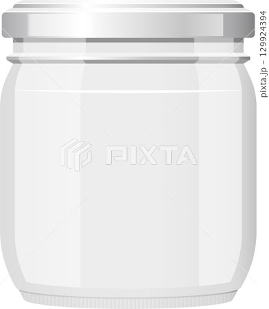 Simple glass jar with a silver lid, perfect for storage, canning, or DIY projects in the kitchen. Simple glass jar with a silver lid, perfect for storage, canning, or DIY projects in the kitchen. 129924394