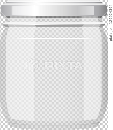 Simple glass jar with a silver lid, perfect for storage, canning, or DIY projects in the kitchen. Simple glass jar with a silver lid, perfect for storage, canning, or DIY projects in the kitchen. 129924394