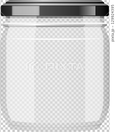 A clear glass jar with a grey lid, suitable for food storage or homemade preserves and crafts. A clear glass jar with a grey lid, suitable for food storage or homemade preserves and crafts. 129924395