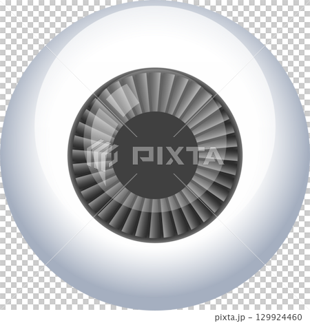 Stylized eye graphic with complex, shaded iris, conveying a sense of observation and vigilance. Stylized eye graphic with complex, shaded iris, conveying a sense of observation and vigilance. 129924460