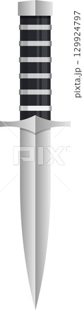 Stylized digital illustration of a modern cargo ship viewed head-on with simplified geometry. Stylized digital illustration of a modern cargo ship viewed head-on with simplified geometry. 129924797