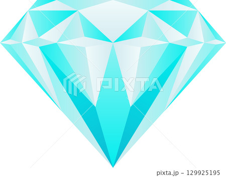 A mesmerizing gem, its facets shimmer with radiant, captivating light, exuding luxury and elegance. 129925195