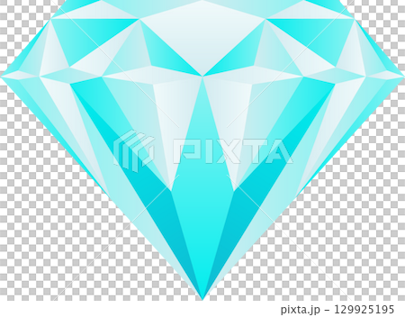 A mesmerizing gem, its facets shimmer with radiant, captivating light, exuding luxury and elegance. 129925195