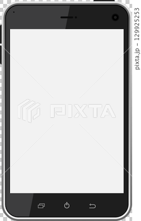 A sleek mobile device with a blank screen showcasing its modern design and intuitive interface. A sleek mobile device with a blank screen showcasing its modern design and intuitive interface. 129925253